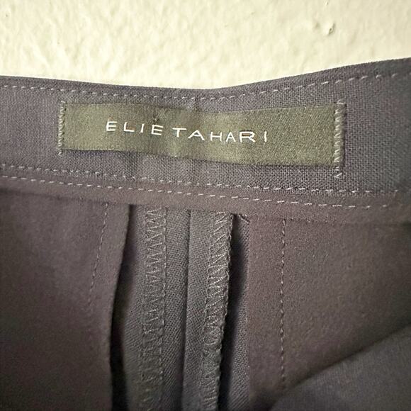 Elie Tahari Navy Wool Slim Ankle Pants Women's US Size 0 - Picture 6 of 15